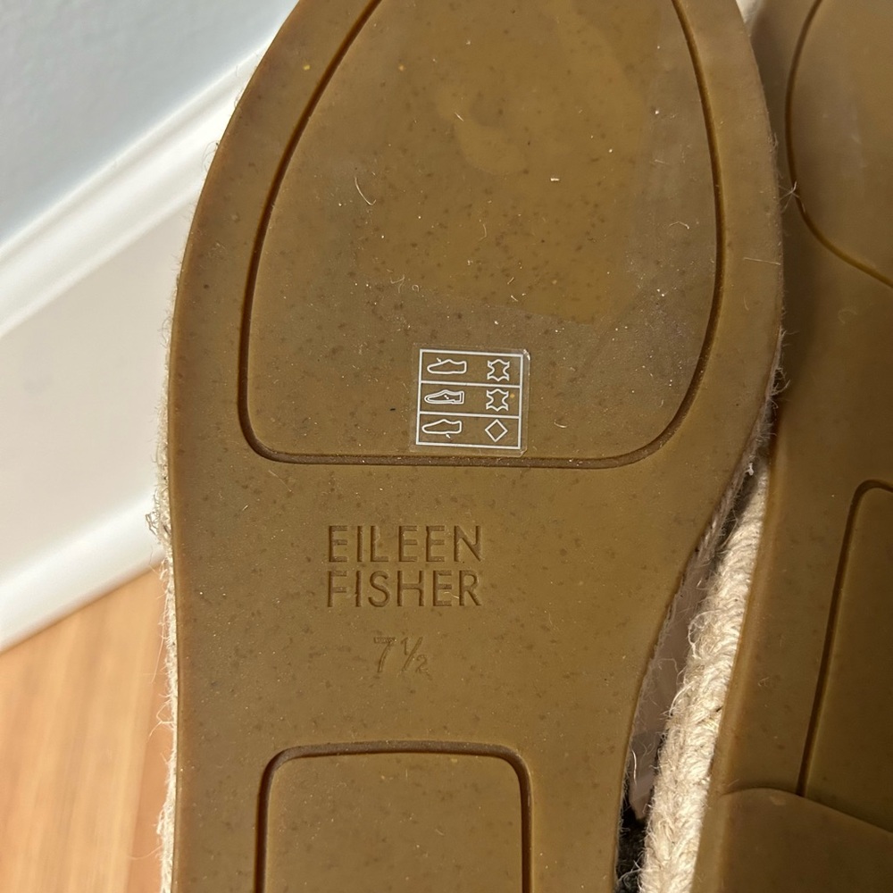 Eileen Fisher Metallic Lee 2 Espadrille Sandals - Picture 8 of 8